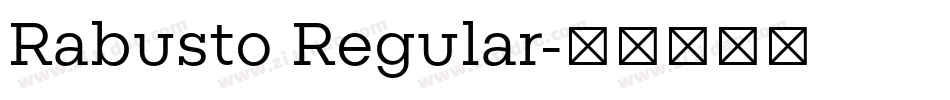 Rabusto Regular字体转换